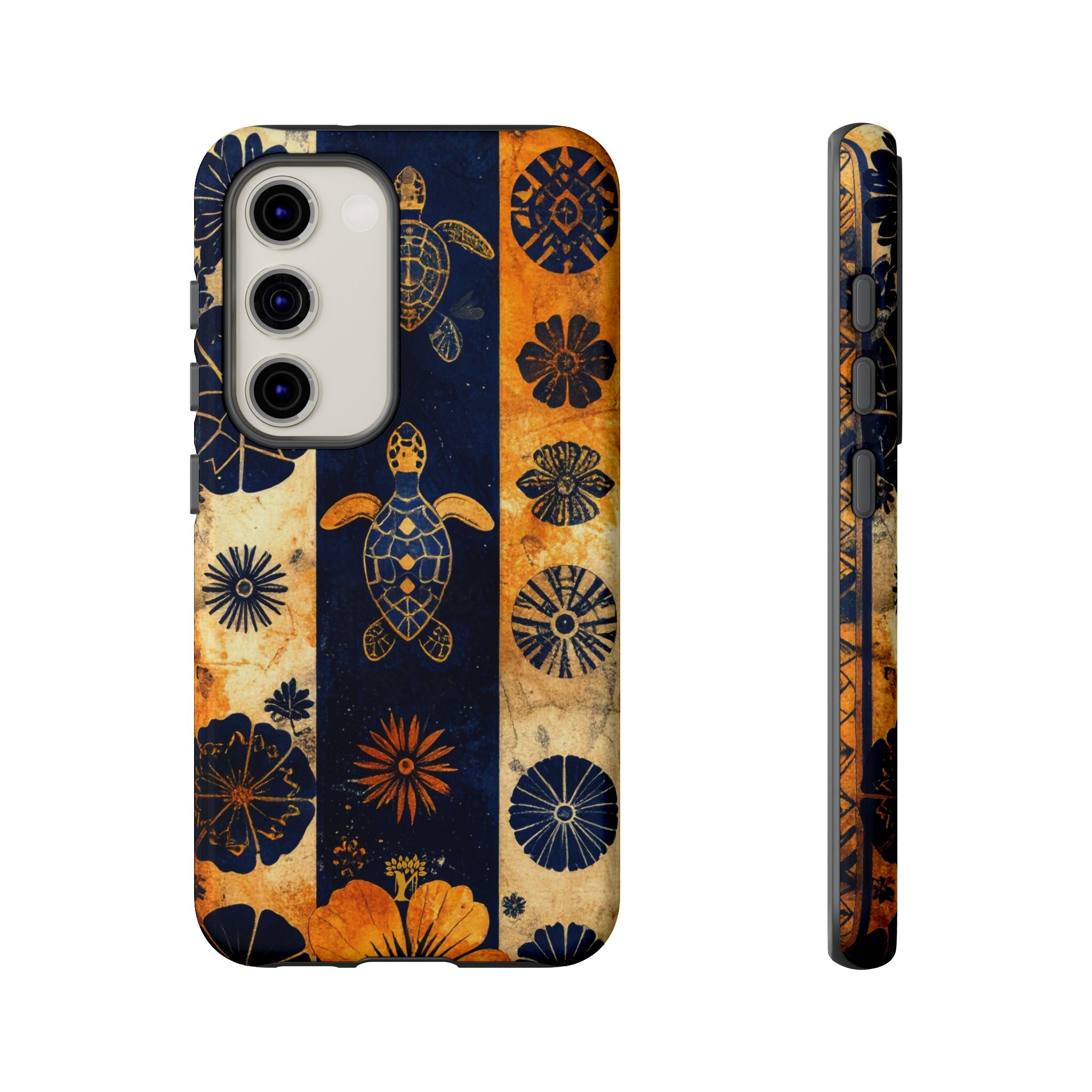 Tapa Pua Lehua Honu Tough Case for Samsung Galaxy Samsung Galaxy S23 Glossy The Local Banyan