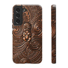 Paa Guardian Tough Samsung Galaxy Case Samsung Galaxy S22 Glossy - Hawaiian Copper Carved Tiki Polynesian Design - The Local Banyan