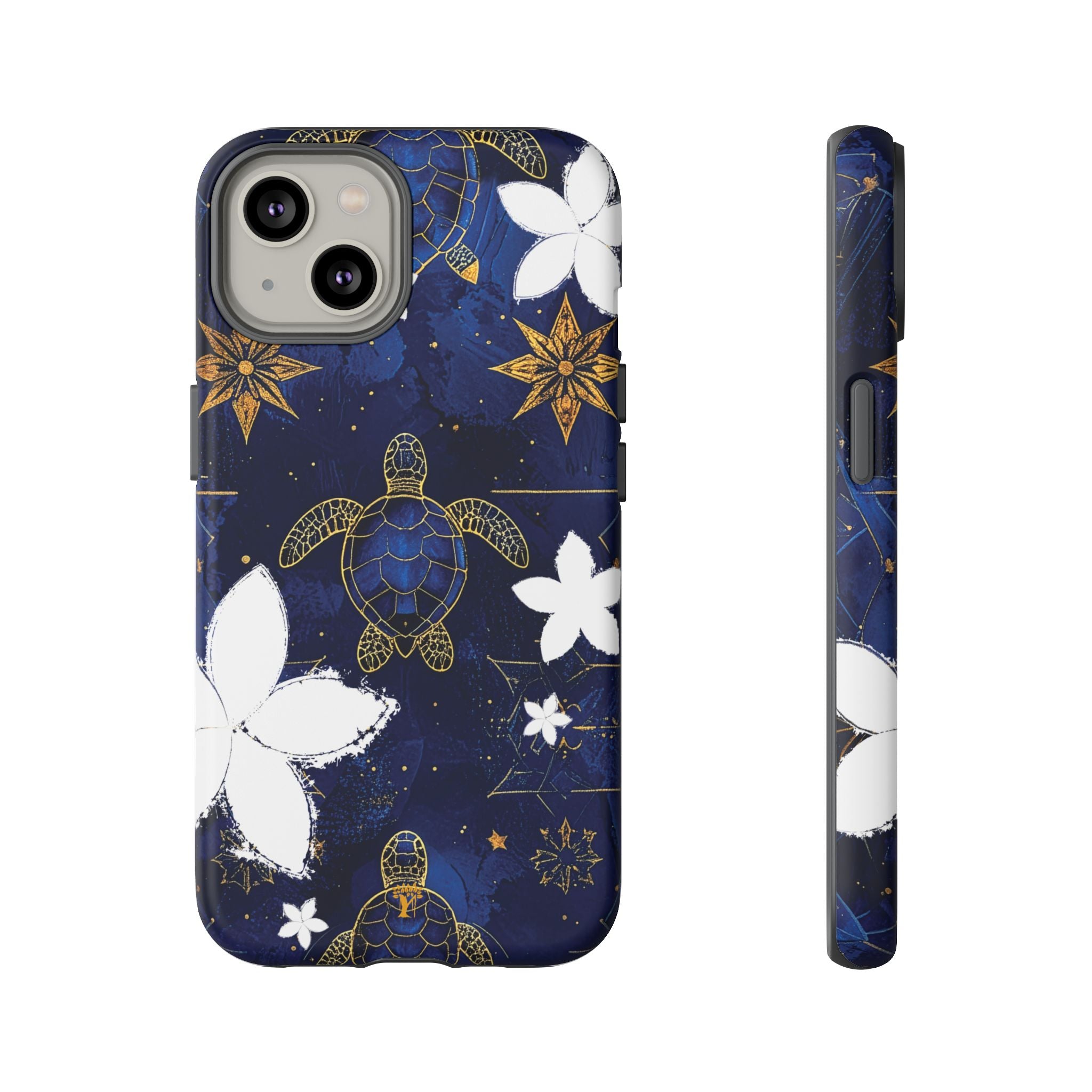 Tapa Hoku Honu Tough Case for iPhone iPhone 14 Matte The Local Banyan
