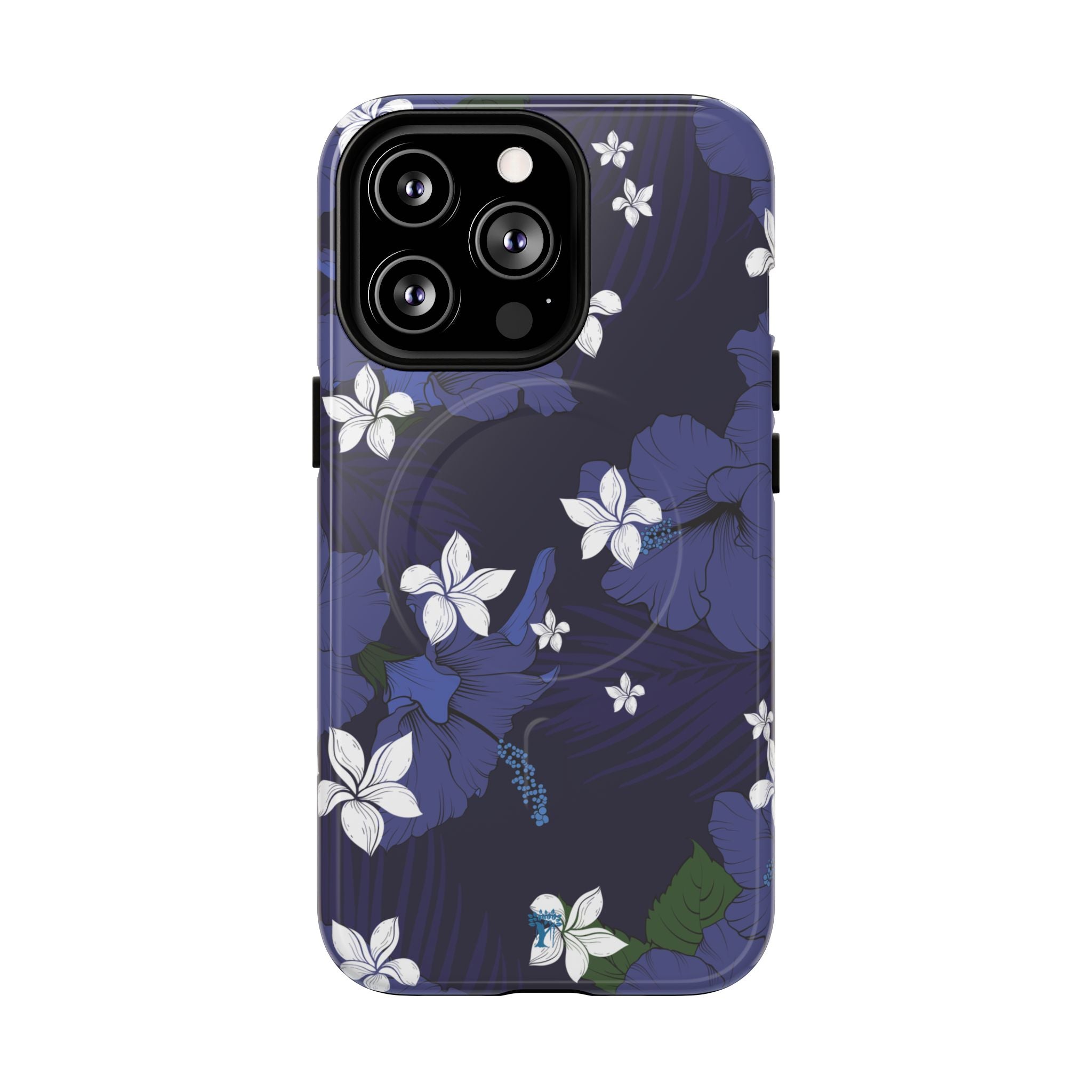 Vintage Blue Magnetic Tough Case for iPhone iPhone 13 Pro Glossy The Local Banyan
