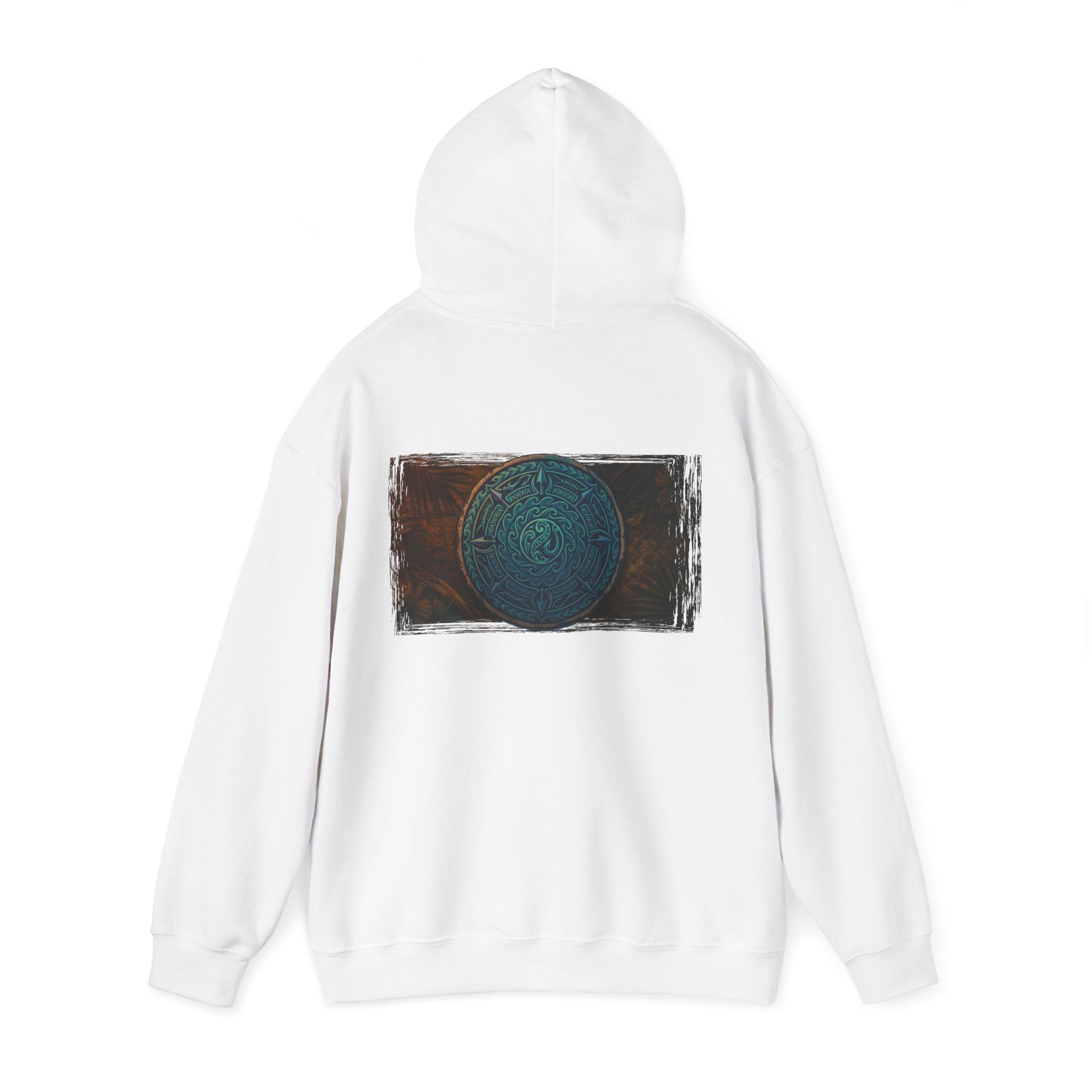 Makau Mana Heavy Blended Hooded Sweatshirt White S The Local Banyan