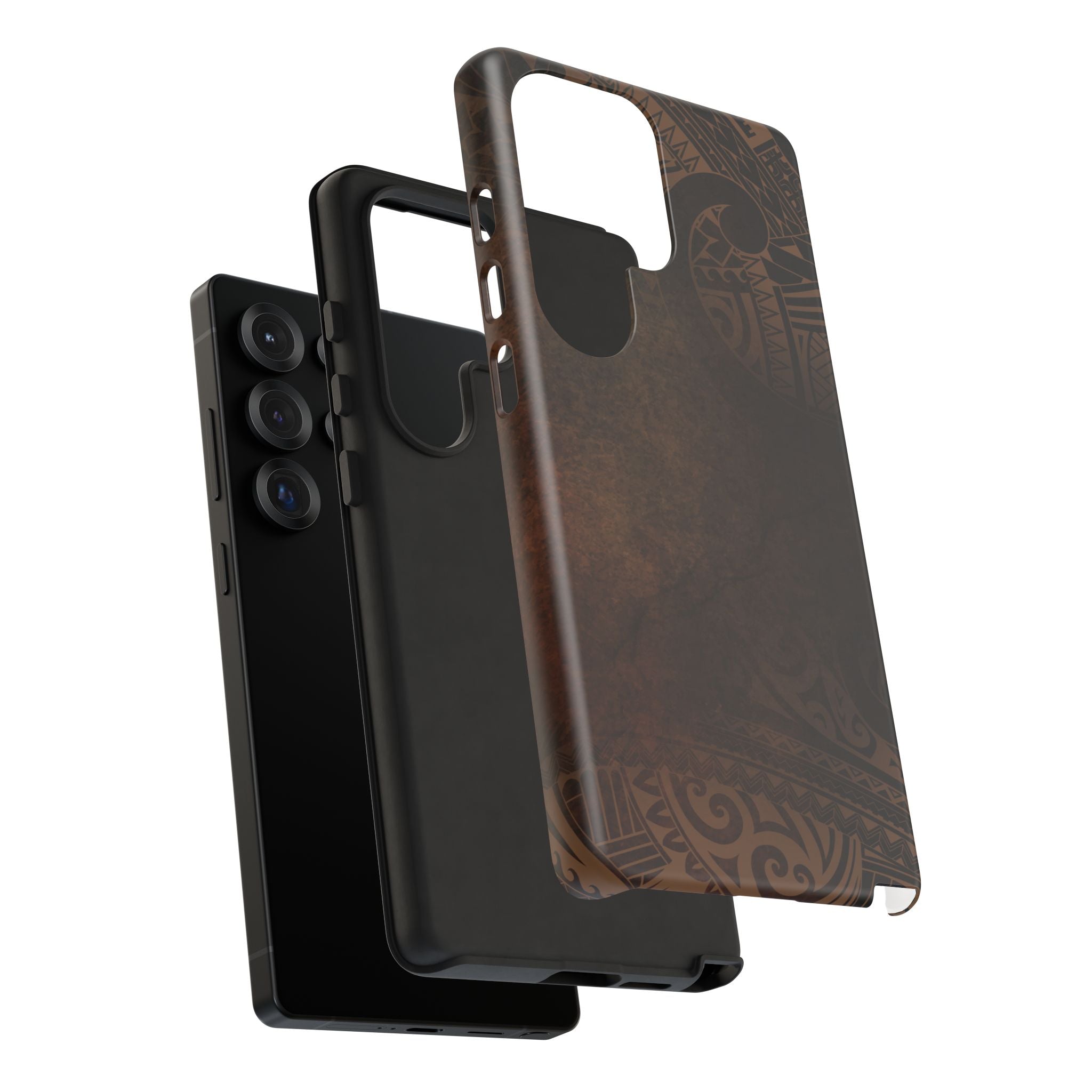 Aloha Aina Tough Samsung Galaxy Case Side View - Dual Layer Drop Protection Hawaiian Phone Case - The Local Banyan