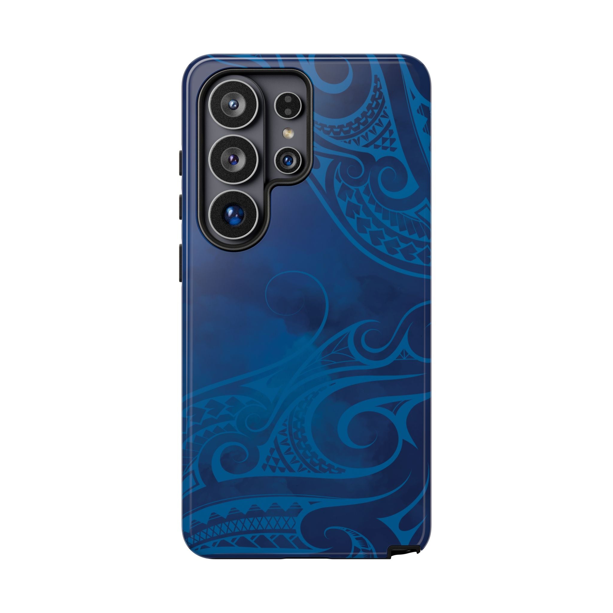 Kai Legacy Tough Samsung Galaxy Case Samsung Galaxy S26 Ultra Glossy - Hawaiian Ocean Blue Polynesian Tribal Design - The Local Banyan