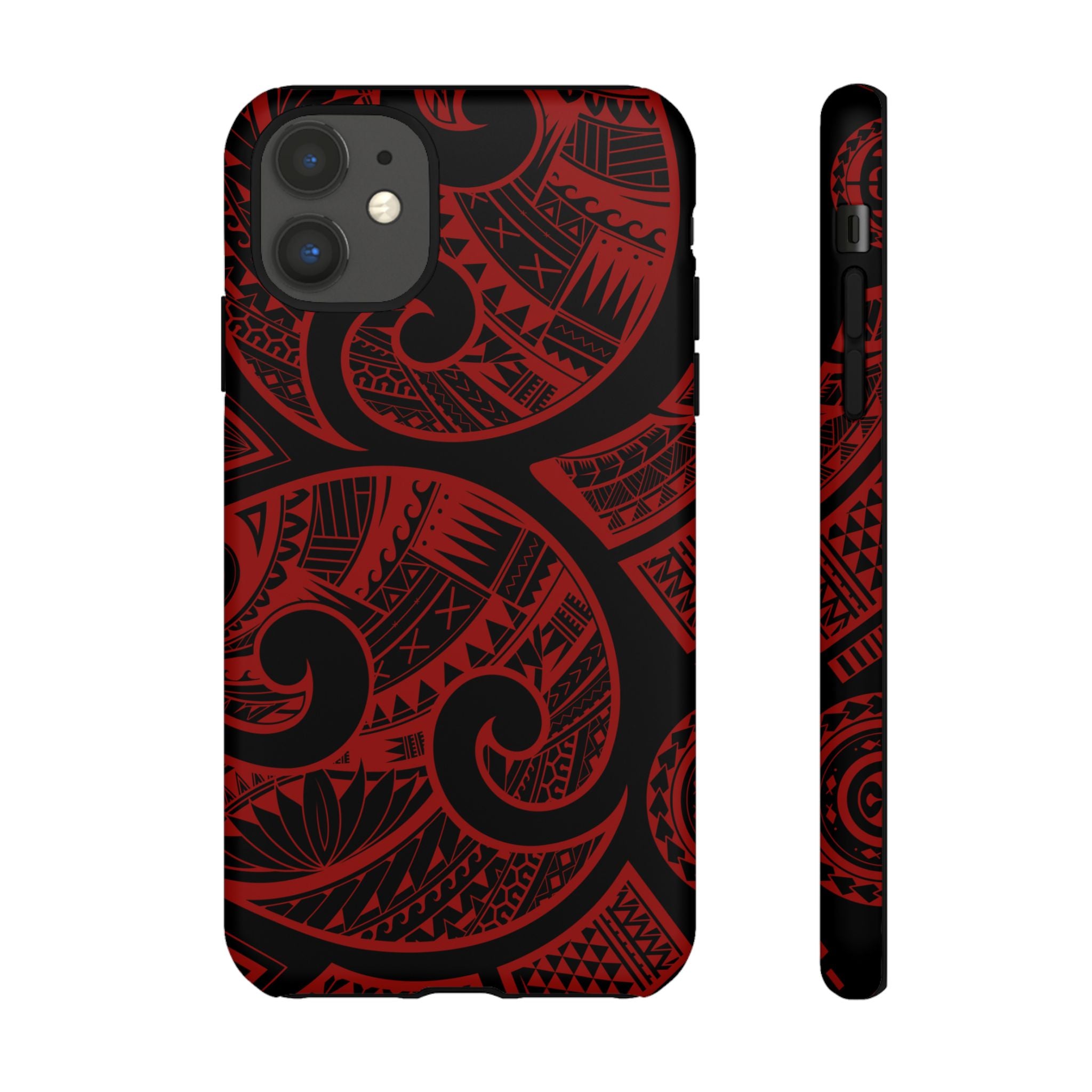 Island Tribal Red Tough Case for iPhone Phone Case The Local Banyan iPhone 11 Matte