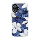 Eternal Blue Plumeria Magnetic Case for iPhone Phone Case The Local Banyan iPhone 16 Plus Glossy
