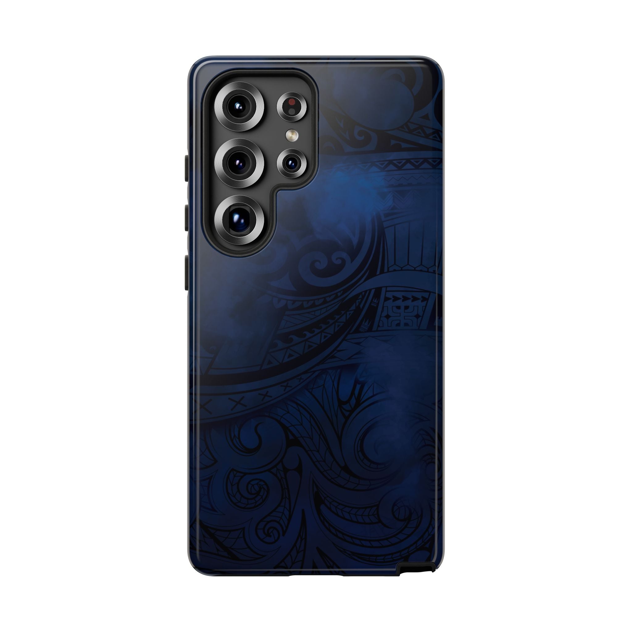 Midnight Essence Tough Samsung Galaxy Case Side View - Dual Layer Drop Protection Hawaiian Phone Case - The Local Banyan