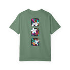 Pineapple Blossom Garment Dyed Tee Topaz Blue 4XL The Local Banyan