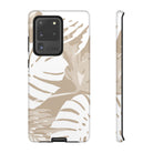 Exotic Monstera Tough Samsung Galaxy Case Samsung Galaxy S20 Ultra Glossy - Hawaiian Tropical Monstera Botanical Neutral Design - The Local Banyan