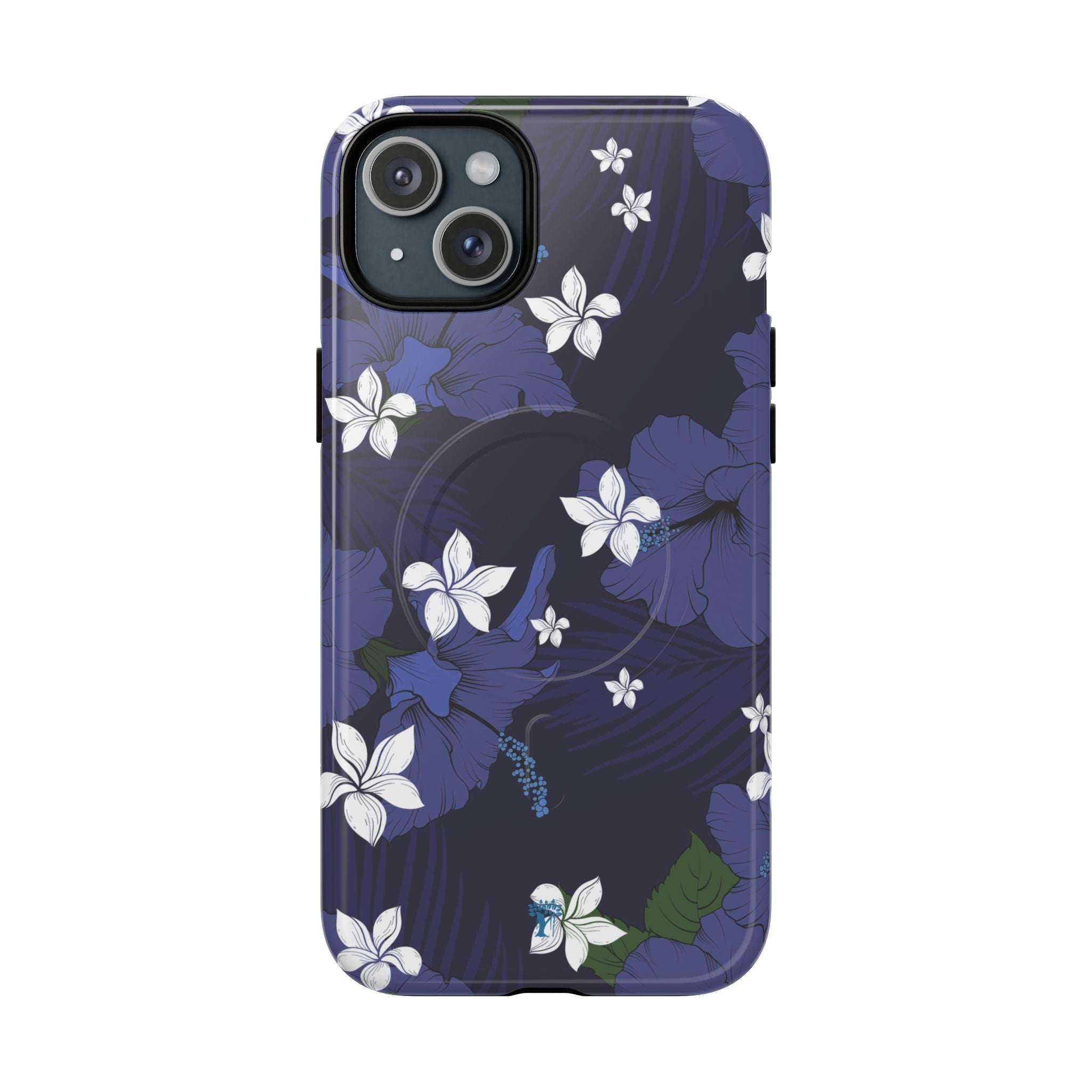 Vintage Blue Magnetic Tough Case for iPhone iPhone 15 Plus Glossy The Local Banyan