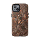 Paa Guardian MagSafe iPhone Case iPhone 14 Matte - Hawaiian Copper Carved Tiki Polynesian Design - The Local Banyan