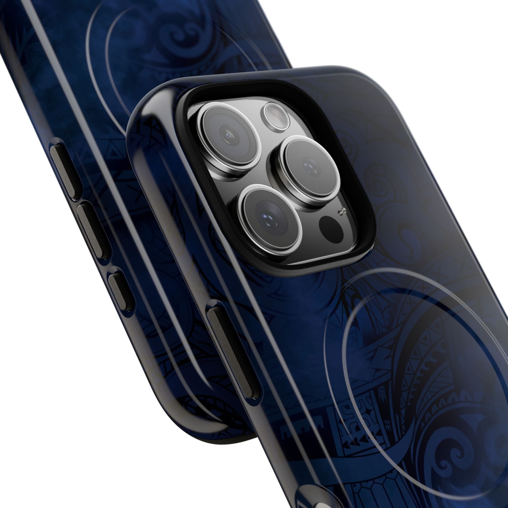 Midnight Essence MagSafe iPhone Case Side View - Dual Layer Drop Protection Hawaiian Phone Case - The Local Banyan