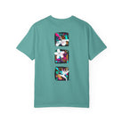 Pineapple Blossom Garment Dyed Tee Topaz Blue 4XL The Local Banyan