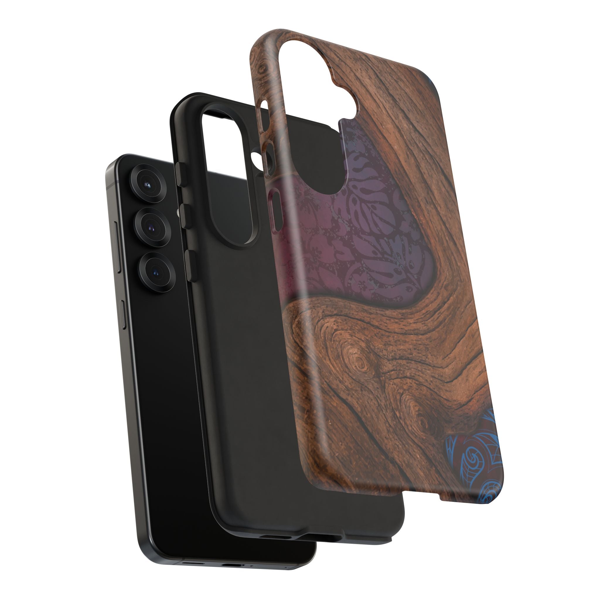 Rooted Tough Samsung Galaxy Case Side View - Dual Layer Drop Protection Hawaiian Phone Case - The Local Banyan