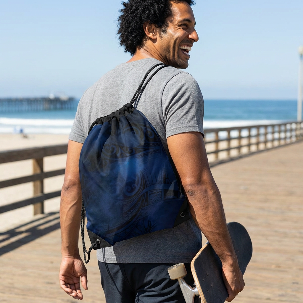 Midnight Essence Drawstring Cinch Bag Bags The Local Banyan One size