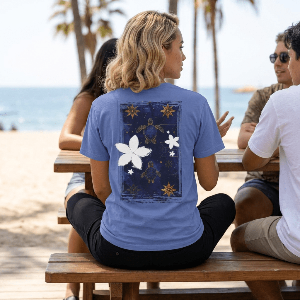 Tapa Hōkū Honu Soft Style Tee Mystic Blue S The Local Banyan
