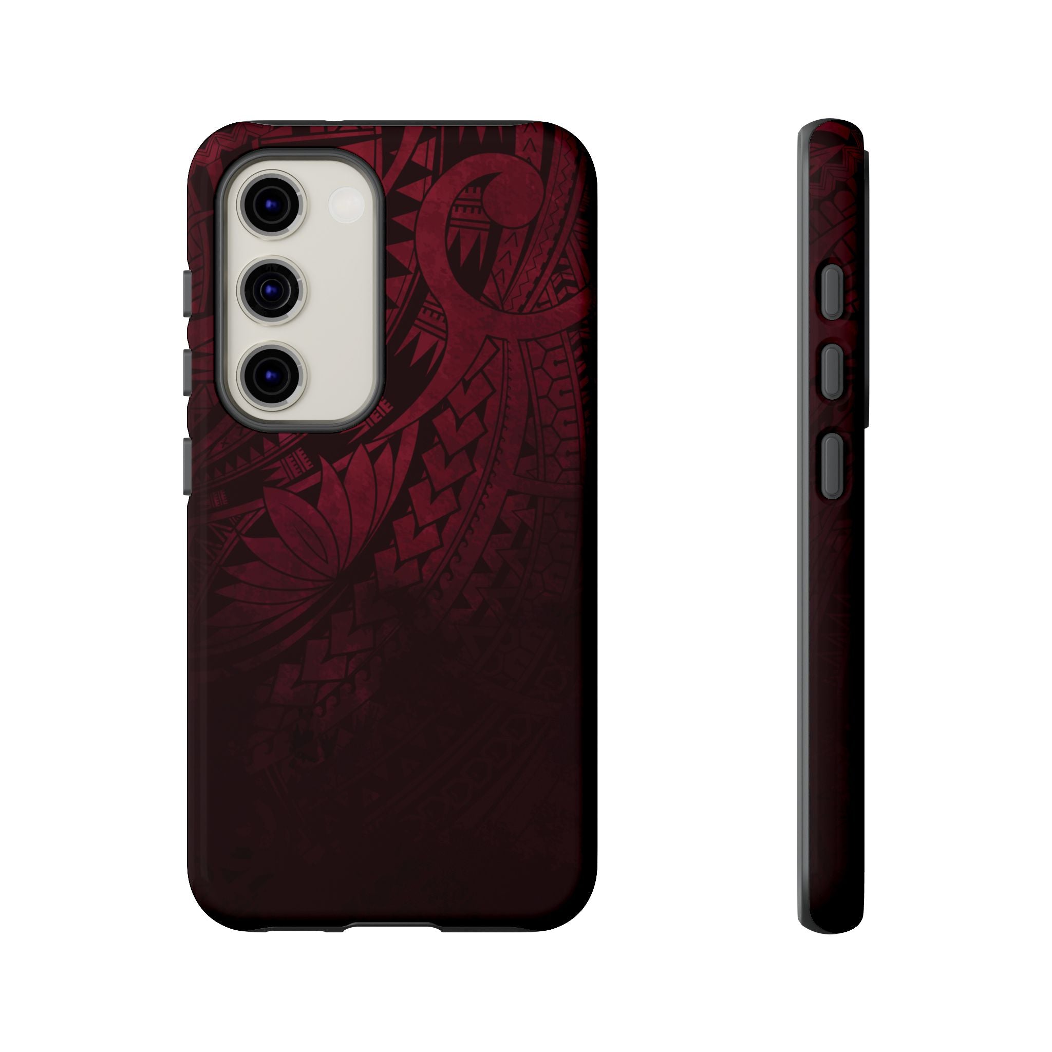 Eternal Ember Tough Samsung Galaxy Case Side View - Dual Layer Drop Protection Hawaiian Phone Case - The Local Banyan
