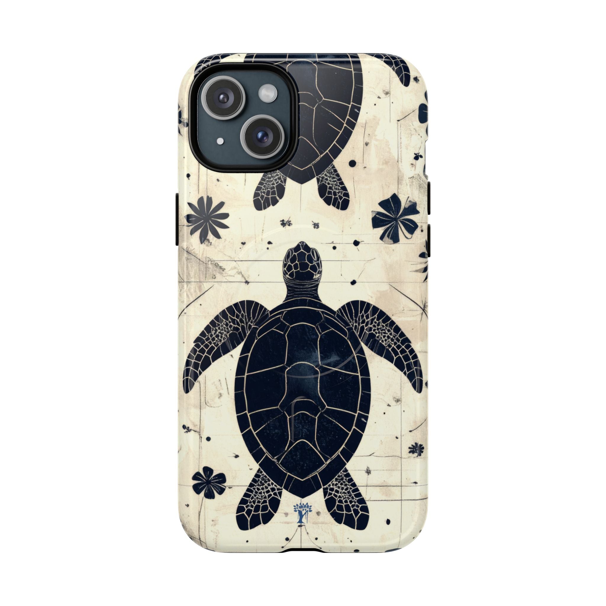 Tapa Keʻa Honu Magnetic Case for iPhone iPhone 15 Plus Glossy The Local Banyan