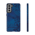Kai Legacy Tough Samsung Galaxy Case Samsung Galaxy S21 Glossy - Hawaiian Ocean Blue Polynesian Tribal Design - The Local Banyan