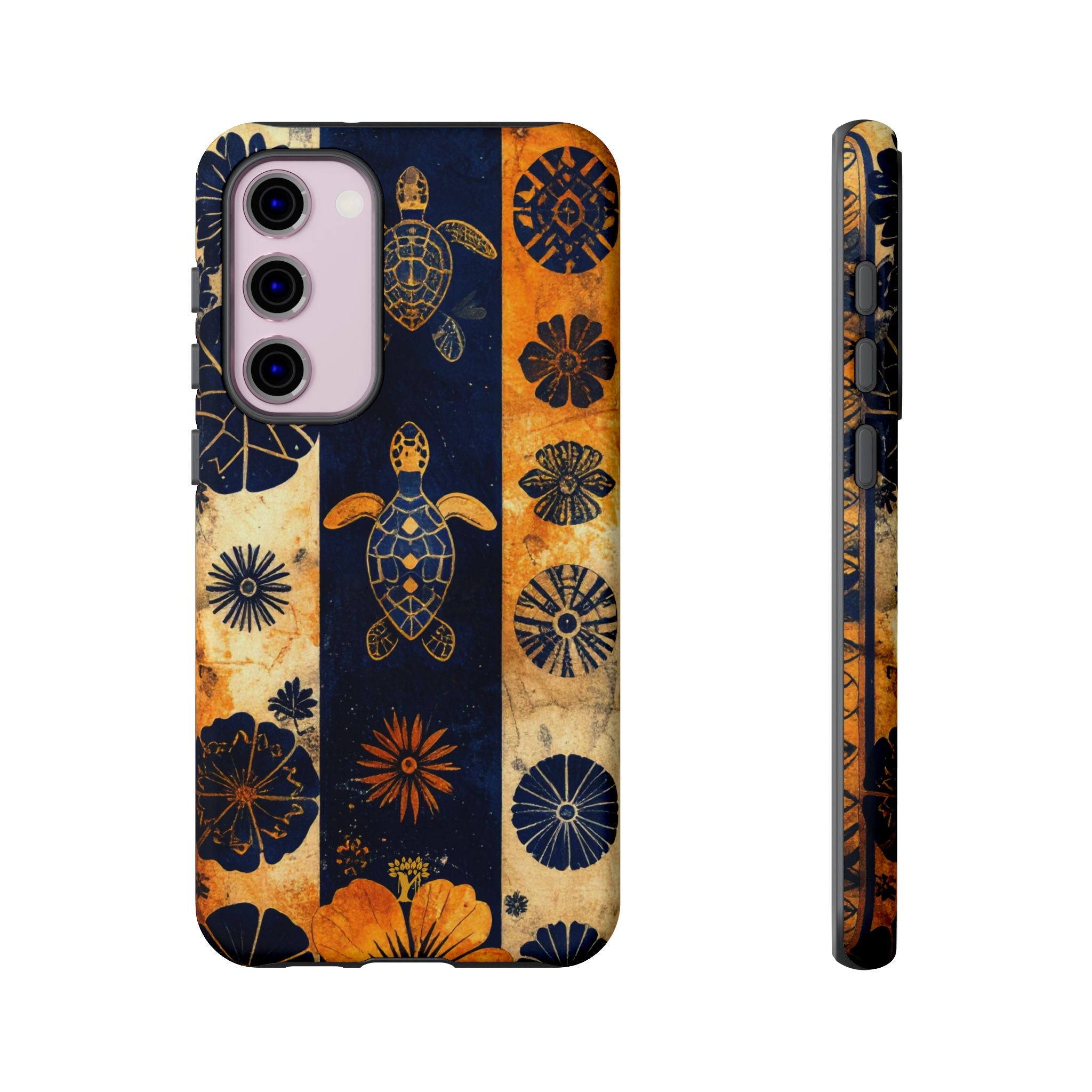 Tapa Pua Lehua Honu Tough Case for Samsung Galaxy Samsung Galaxy S23 Plus Matte The Local Banyan