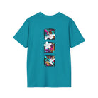 Pineapple Blossom Triad Soft Style Tee T-Shirt Tropical Blue S
