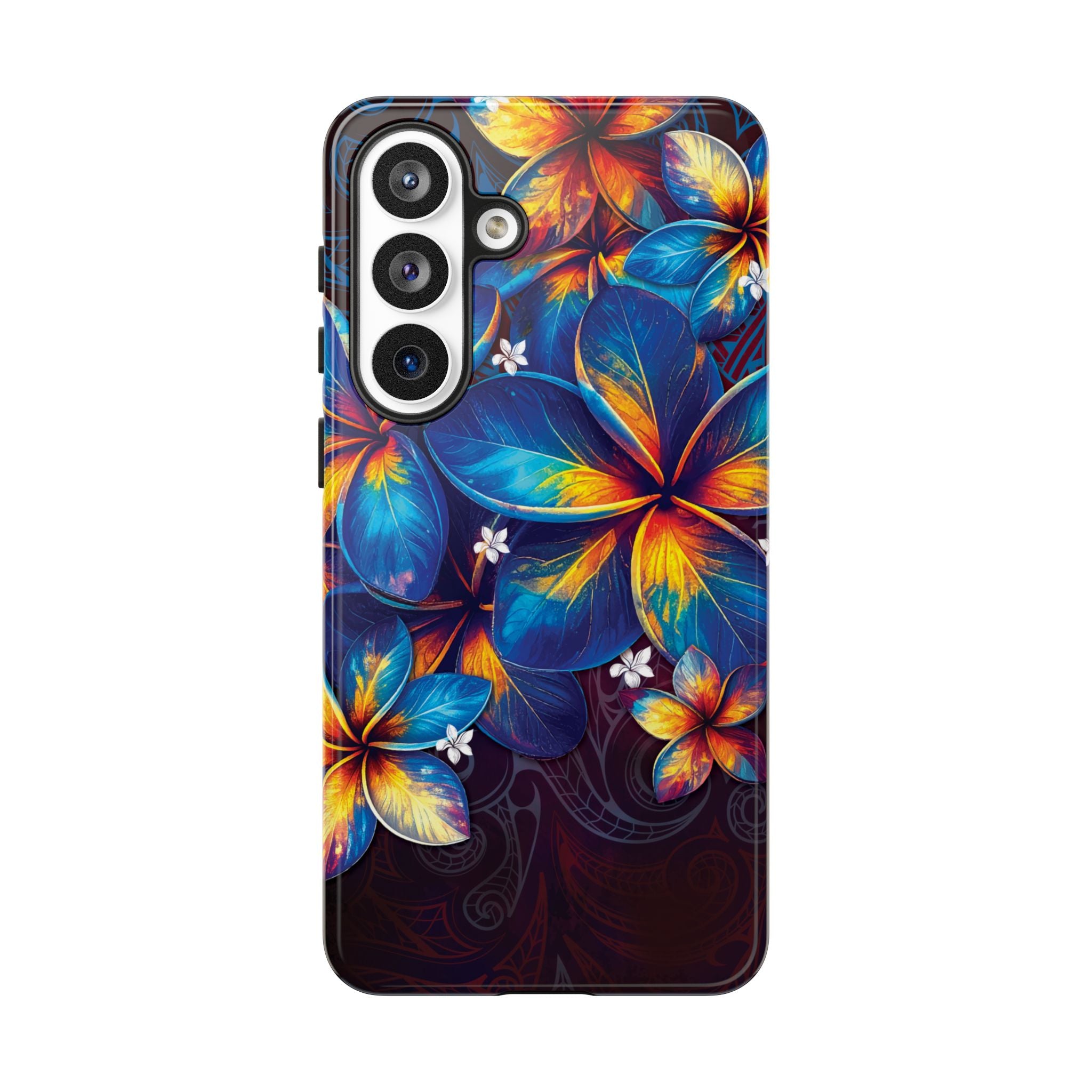 Nohea Twilight Tough Samsung Galaxy Case Side View - Dual Layer Drop Protection Hawaiian Phone Case - The Local Banyan