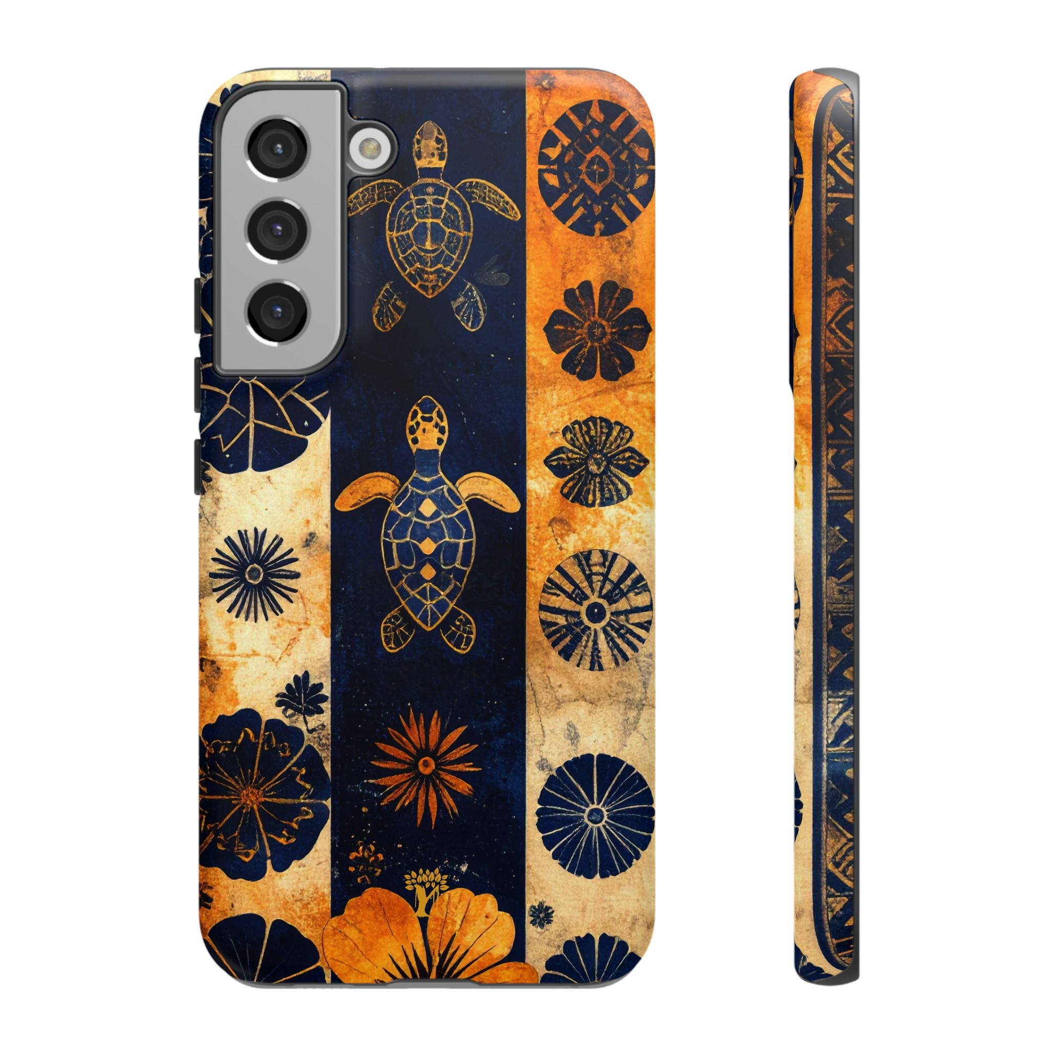 Tapa Pua Lehua Honu Tough Case for Samsung Galaxy Samsung Galaxy S22 Plus Matte The Local Banyan