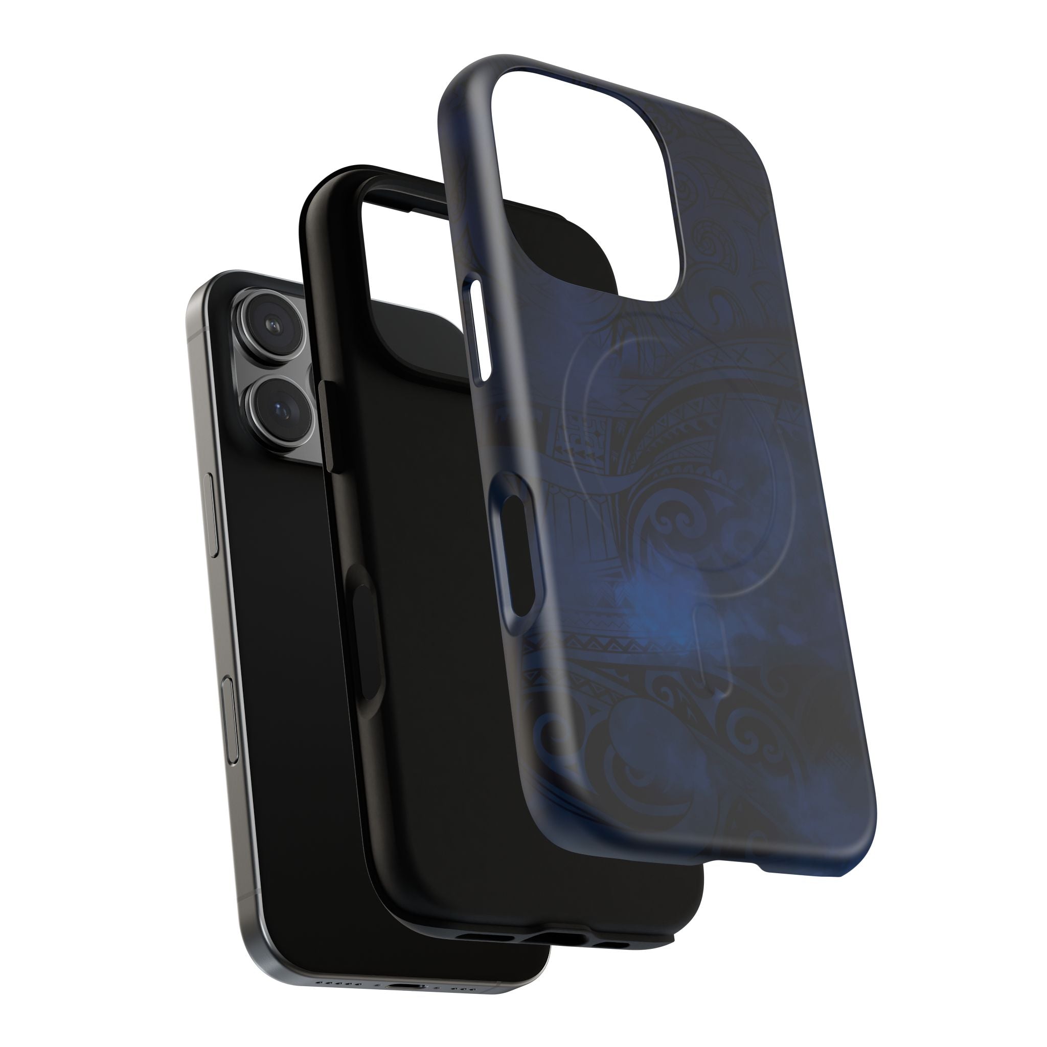 Midnight Essence MagSafe iPhone Case Side View - Dual Layer Drop Protection Hawaiian Phone Case - The Local Banyan