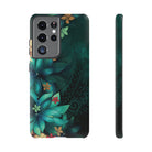Aloha Whispers Tough Samsung Galaxy Case Samsung Galaxy S21 Ultra Matte - Hawaiian Abstract Green Floral Polynesian Design - The Local Banyan