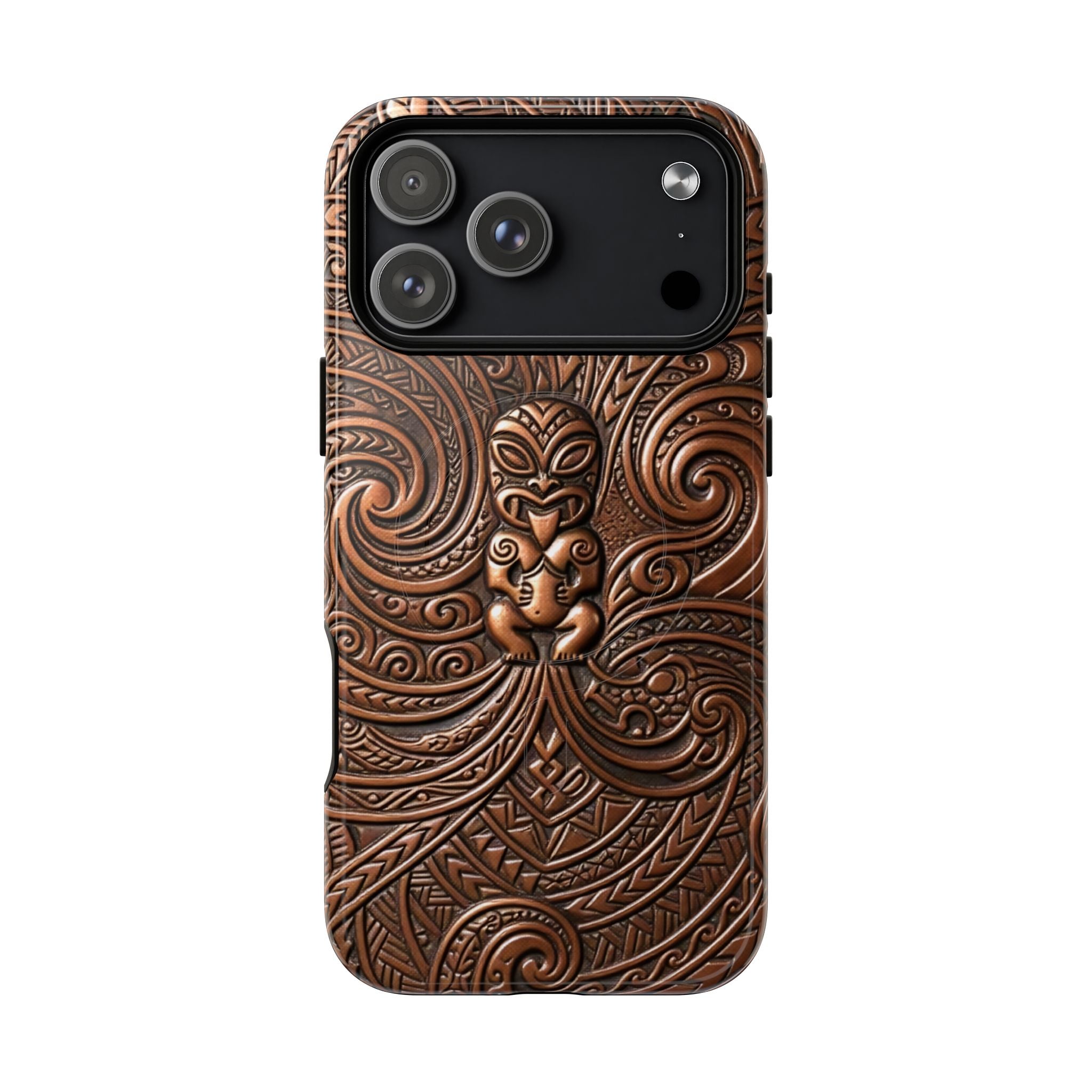 Paa Guardian MagSafe iPhone Case Side View - Dual Layer Drop Protection Hawaiian Phone Case - The Local Banyan