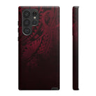 Woman holding Eternal Ember Tough Samsung Galaxy Case - Hawaiian Red Tribal Polynesian Design - The Local Banyan
