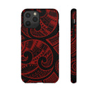 Island Tribal Red Tough Case for iPhone Phone Case The Local Banyan