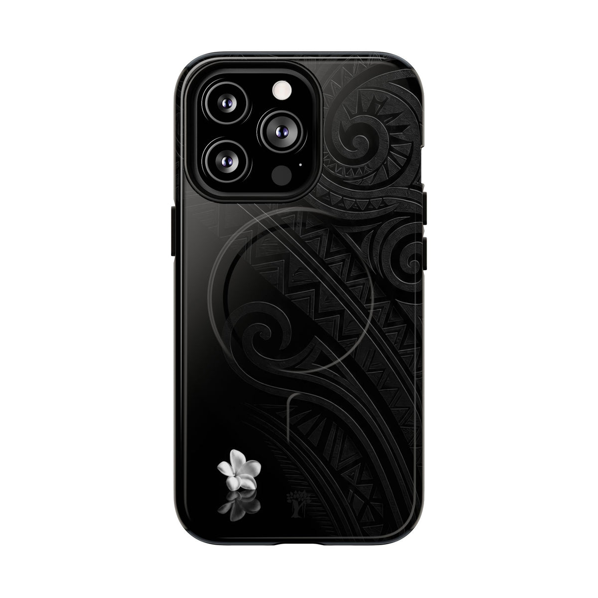 Plumeria Aka Magnetic Case for iPhone iPhone 13 Pro Glossy The Local Banyan