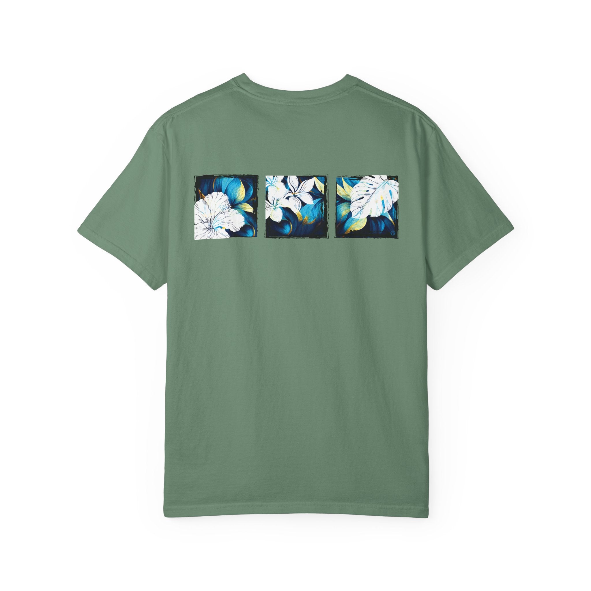 Coastal Bloom Garment Dyed Tee Red S The Local Banyan