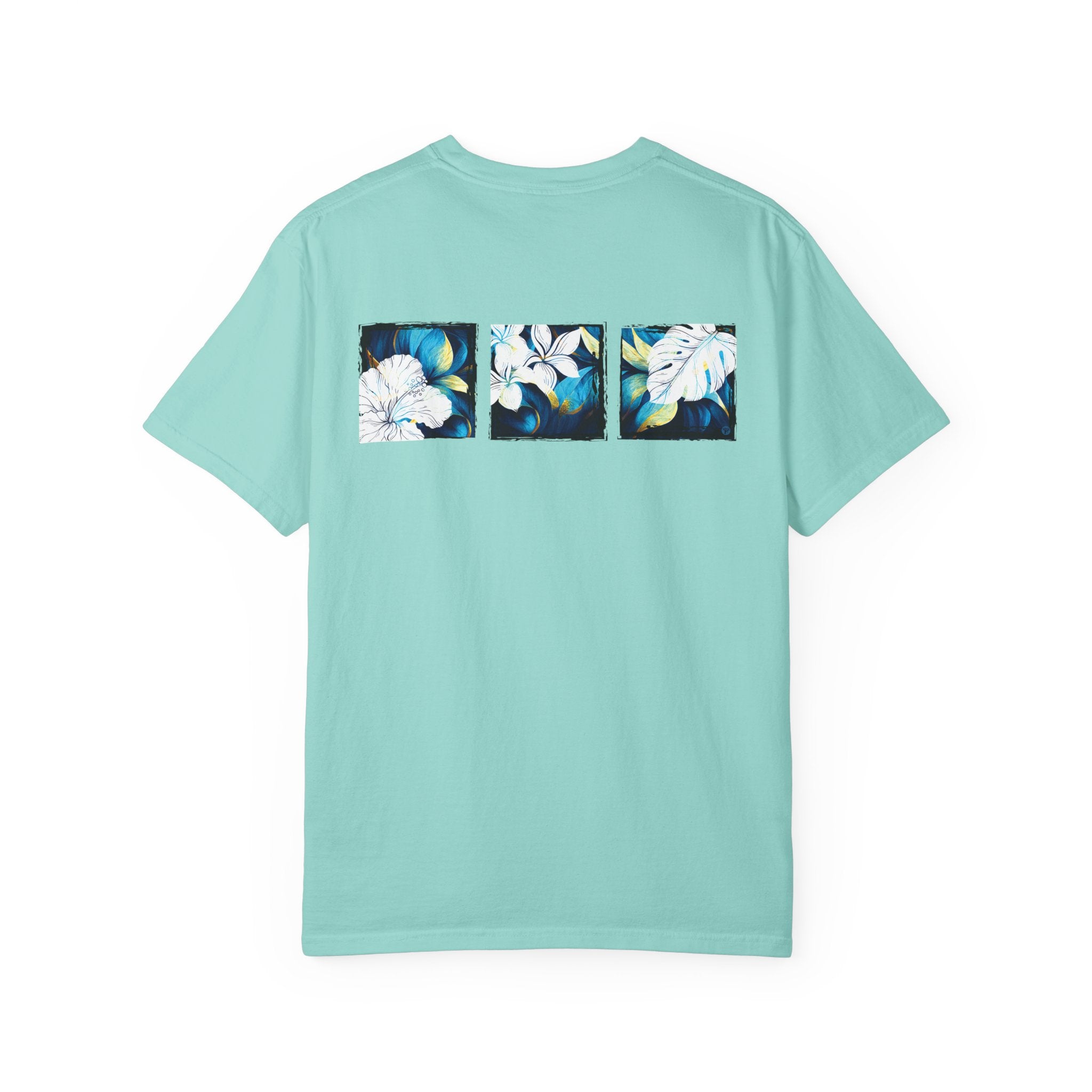 Coastal Bloom Garment Dyed Tee Red S The Local Banyan