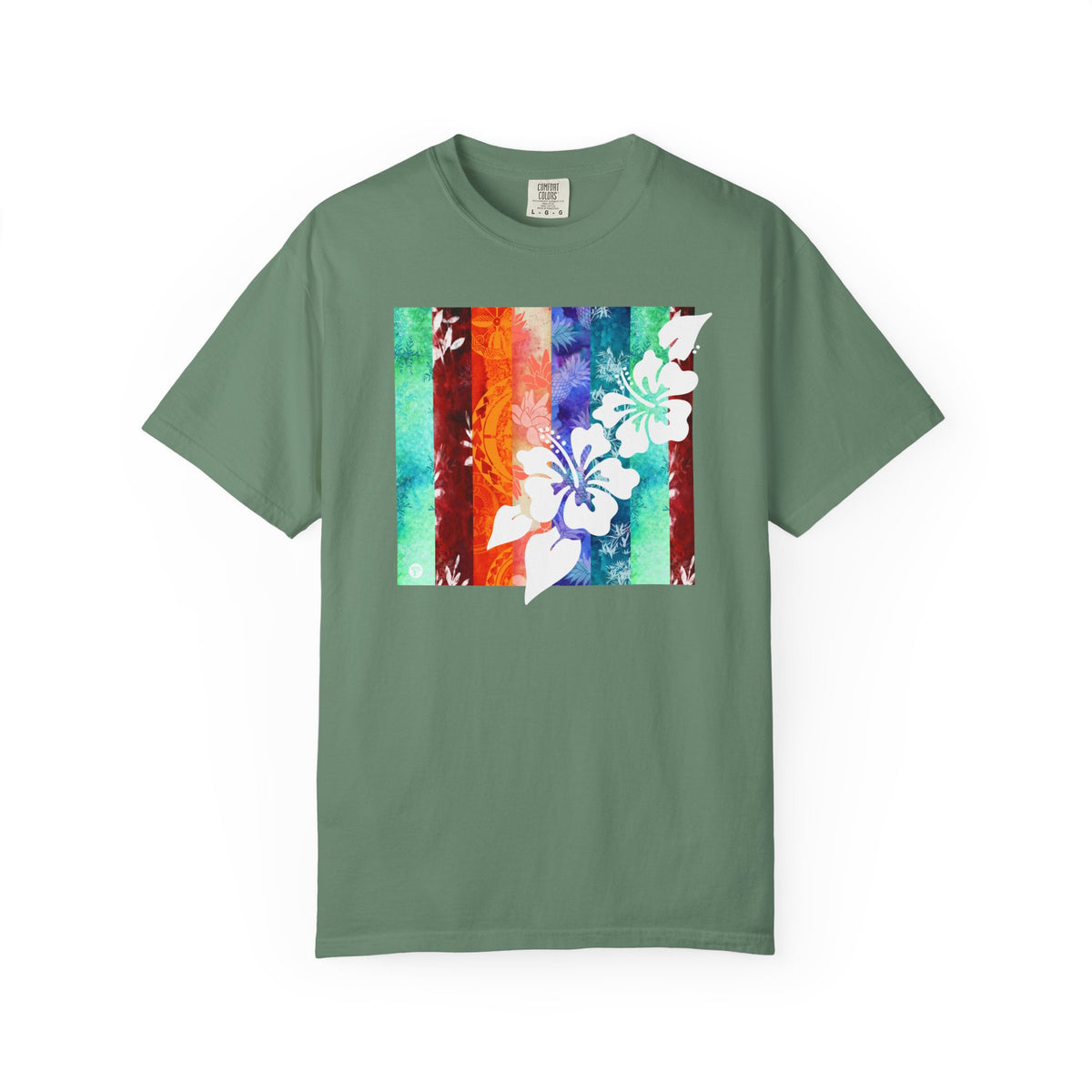Tropical Vibes Soft Style Tee Light Green S The Local Banyan
