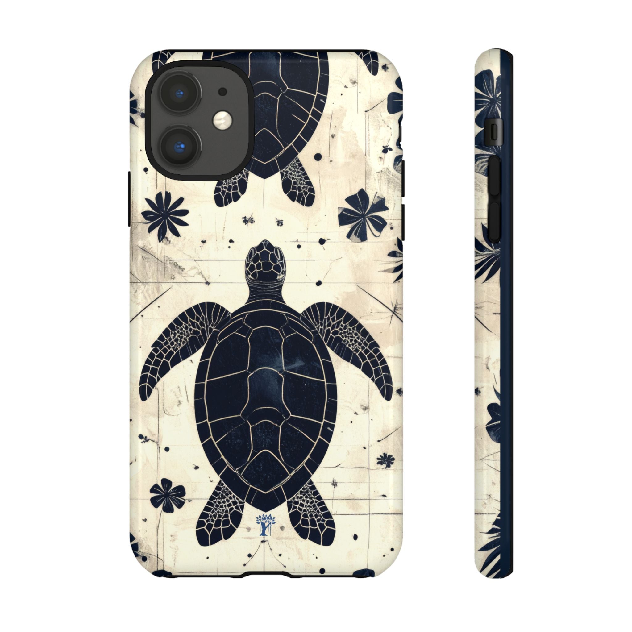 Tapa Keʻa Honu Tough Case for iPhone iPhone 11 Glossy The Local Banyan