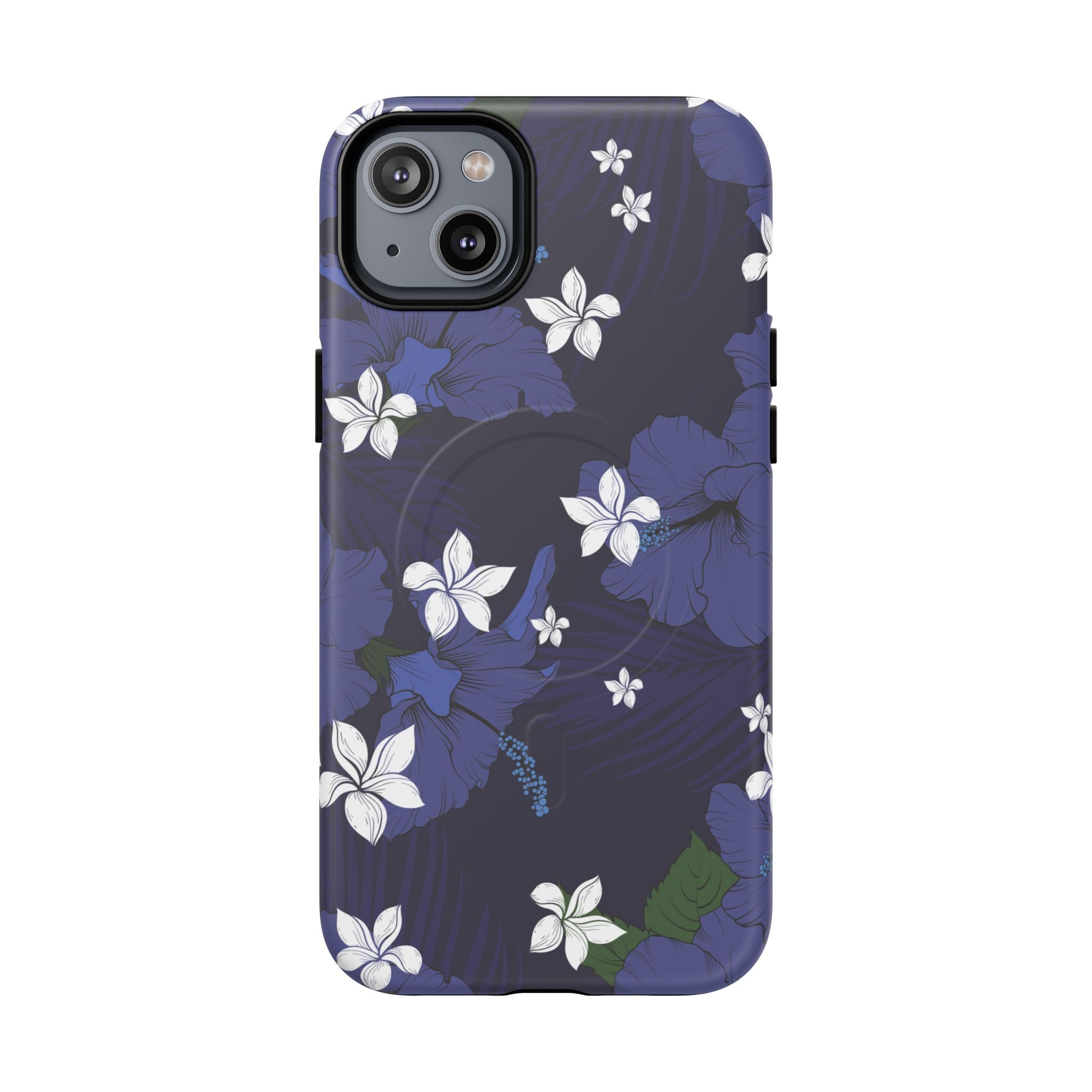 Vintage Blue Magnetic Tough Case for iPhone Phone Case The Local Banyan iPhone 14 Plus Matte