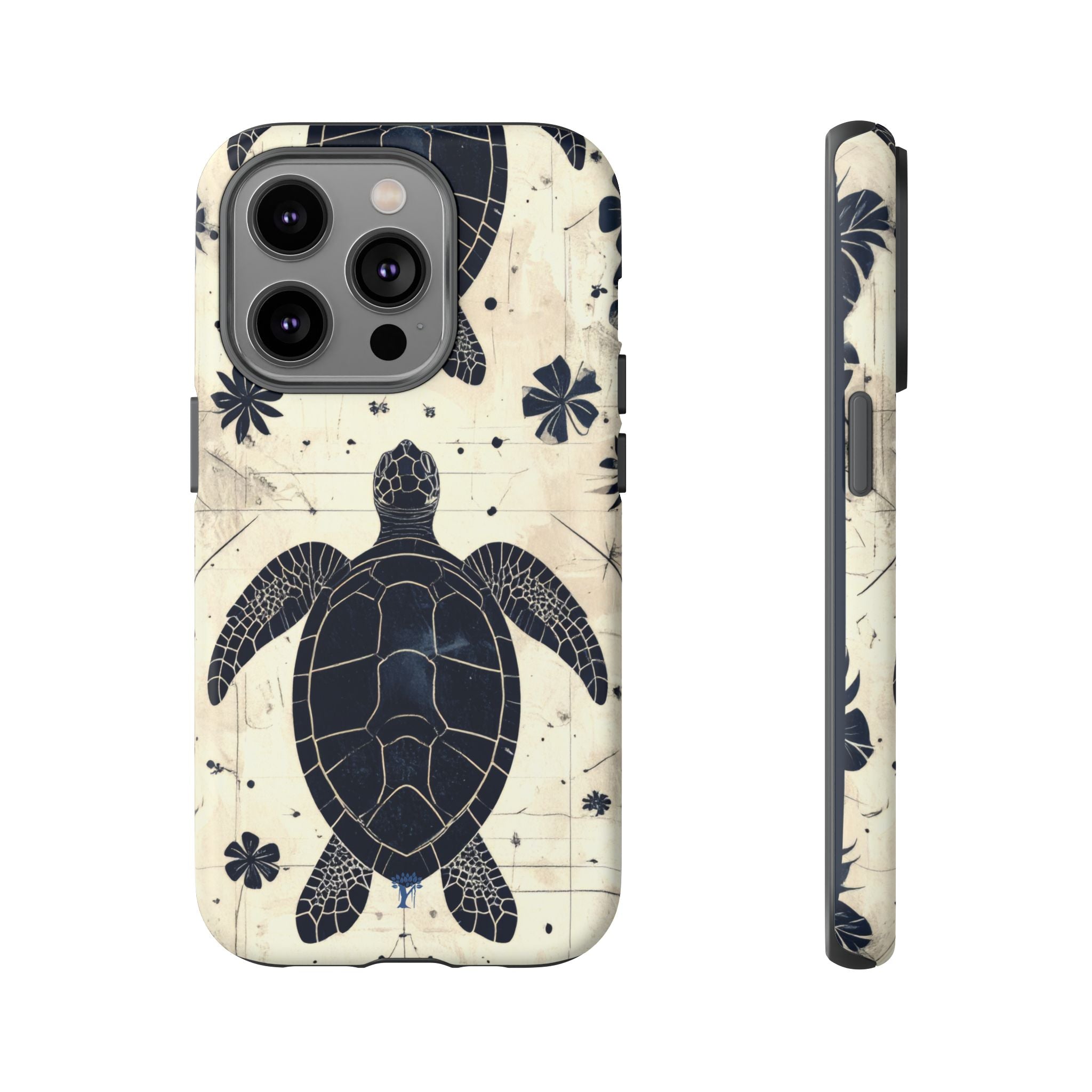 Tapa Keʻa Honu Tough Case for iPhone iPhone 14 Pro Matte The Local Banyan