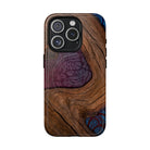 Rooted MagSafe iPhone Case iPhone 15 Pro Glossy - Hawaiian Koa Wood Island Strength Tribal Design - The Local Banyan