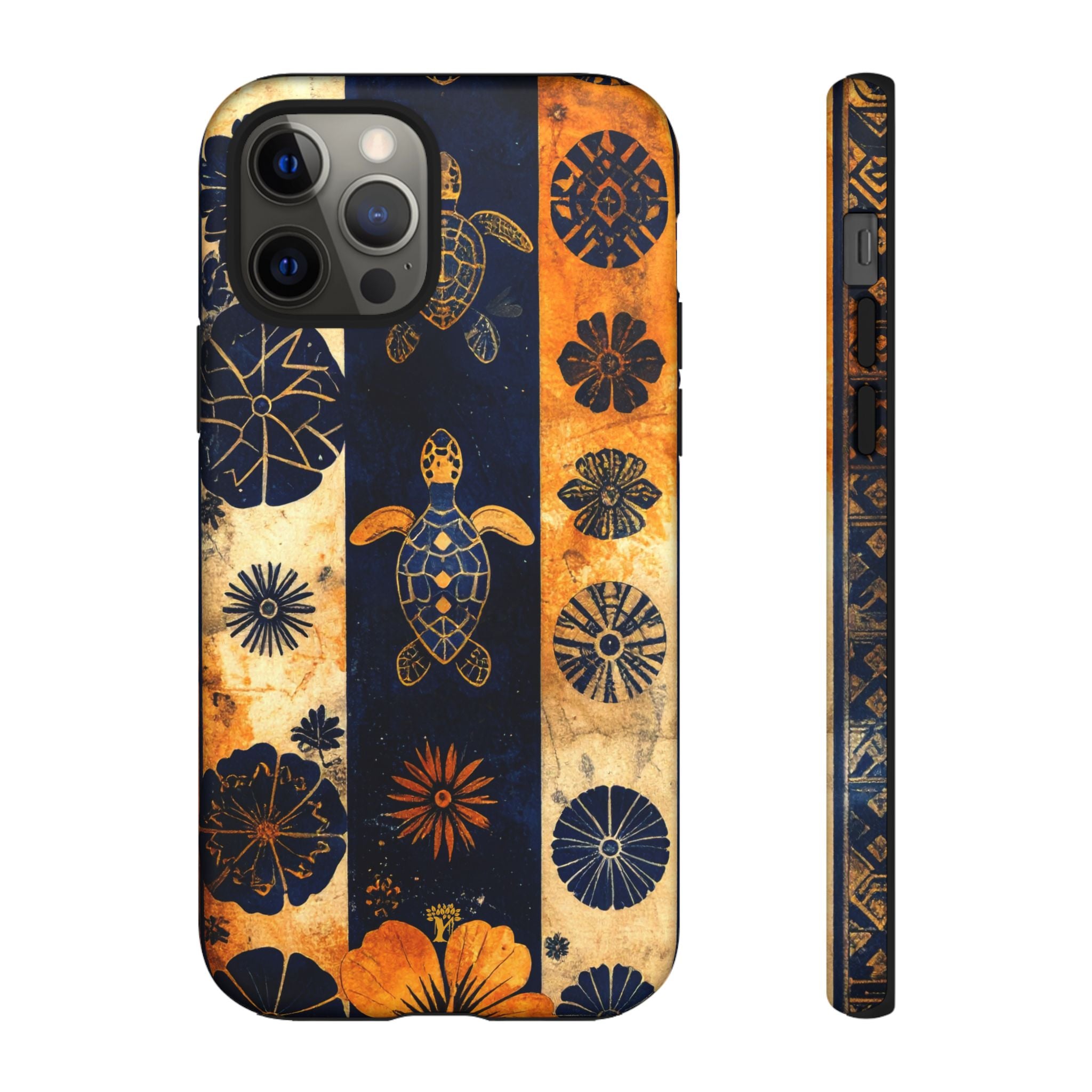 Tapa Pua Lehua Honu Tough Case for iPhone iPhone 12 Pro Matte The Local Banyan