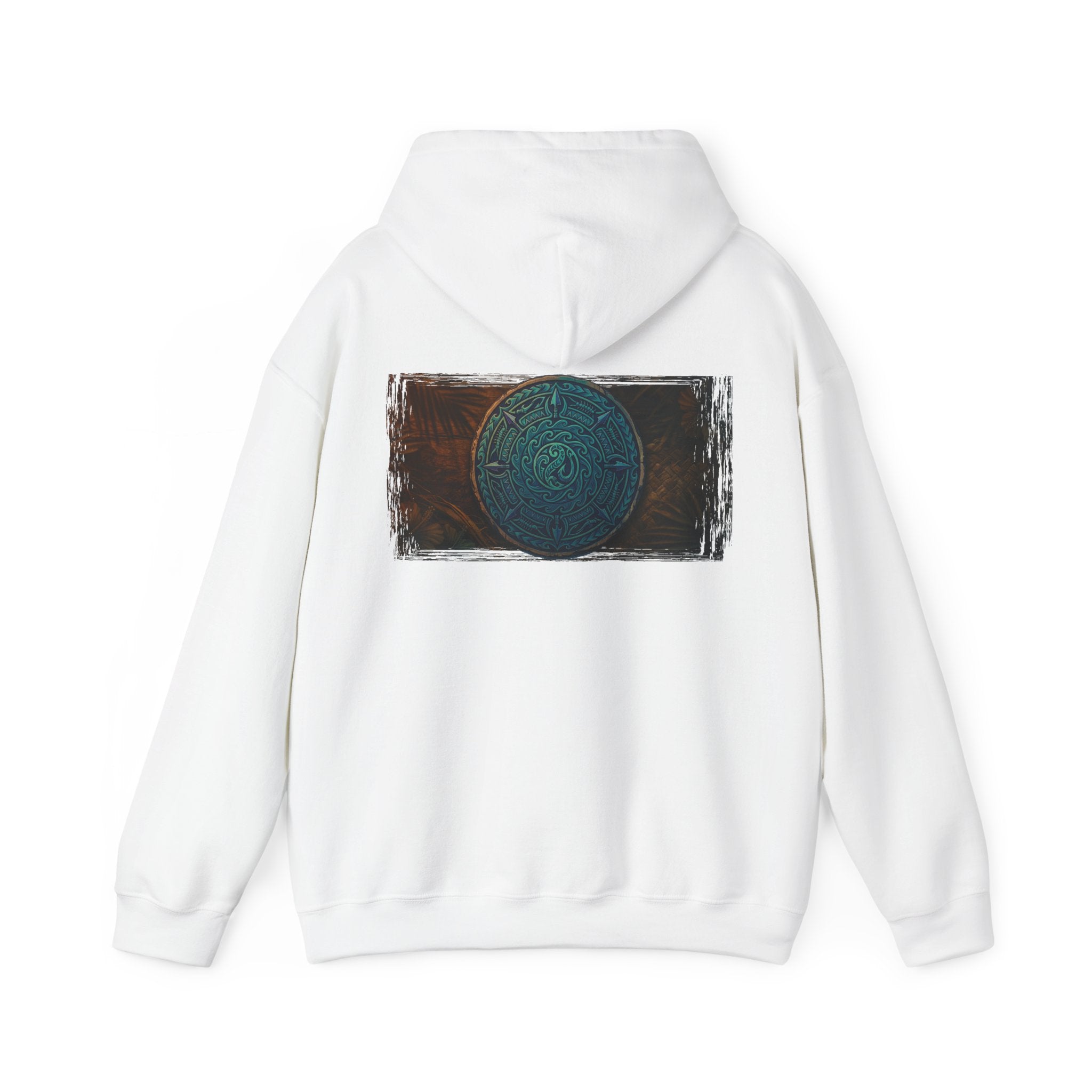 Makau Mana Heavy Blended Hooded Sweatshirt White S The Local Banyan