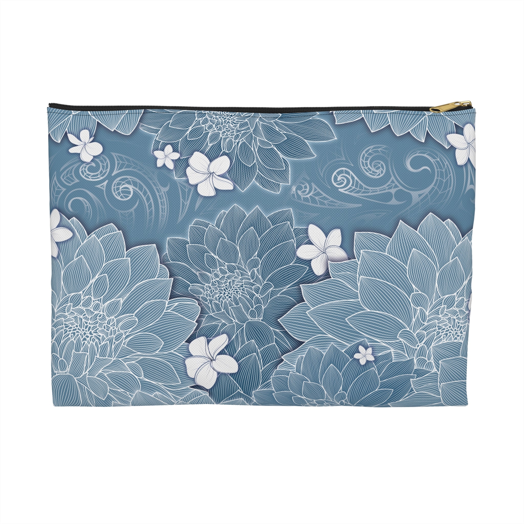 Pua Lani Travel Pouch Pouches The Local Banyan Large Black zipper