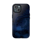 Midnight Essence MagSafe iPhone Case iPhone 15 Glossy - Hawaiian Midnight Navy Polynesian Tribal Design - The Local Banyan