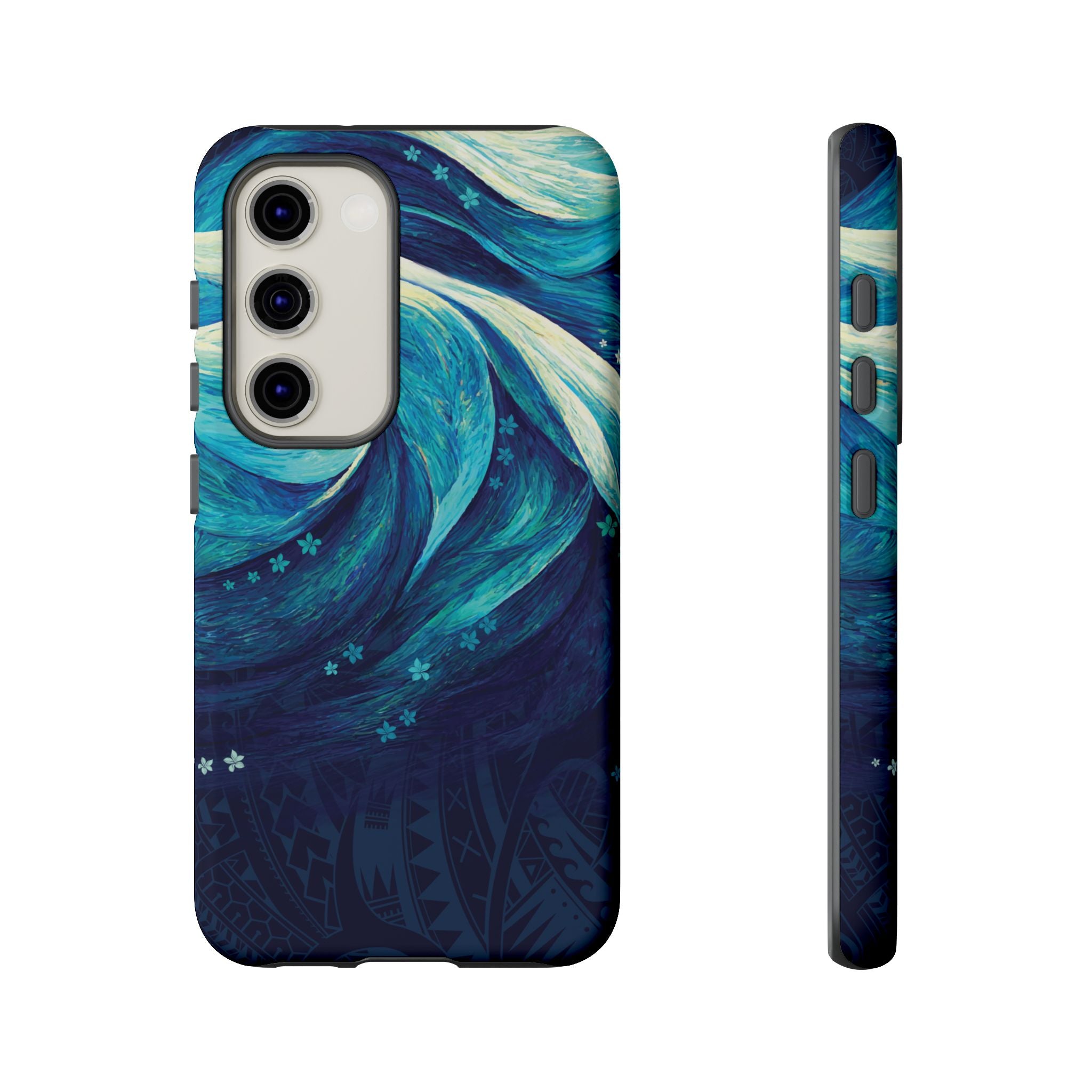 Eternal Mana Tough Samsung Galaxy Case Side View - Dual Layer Drop Protection Hawaiian Phone Case - The Local Banyan