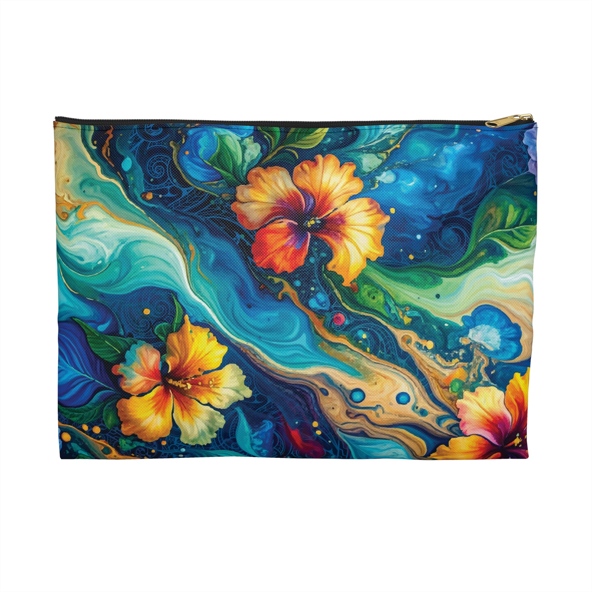 Aloalo Drift Travel Pouch Pouches The Local Banyan Large Black zipper