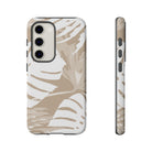 Exotic Monstera Tough Samsung Galaxy Case Side View - Dual Layer Drop Protection Hawaiian Phone Case - The Local Banyan