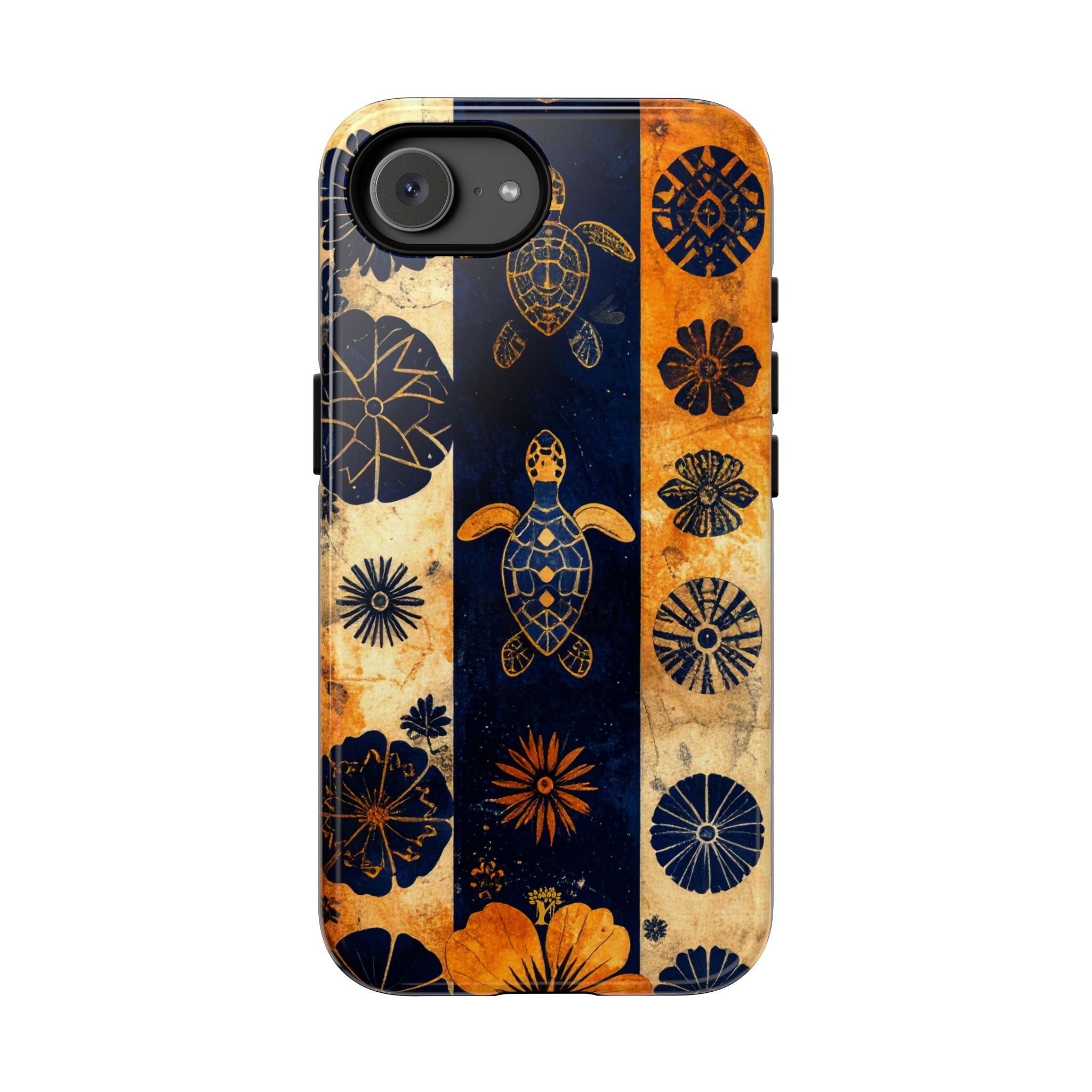 Tapa Pua Lehua Honu Tough Case for iPhone iPhone 17e Glossy The Local Banyan