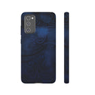 Midnight Essence Tough Samsung Galaxy Case Samsung Galaxy S20 FE Matte - Hawaiian Midnight Navy Polynesian Tribal Design - The Local Banyan