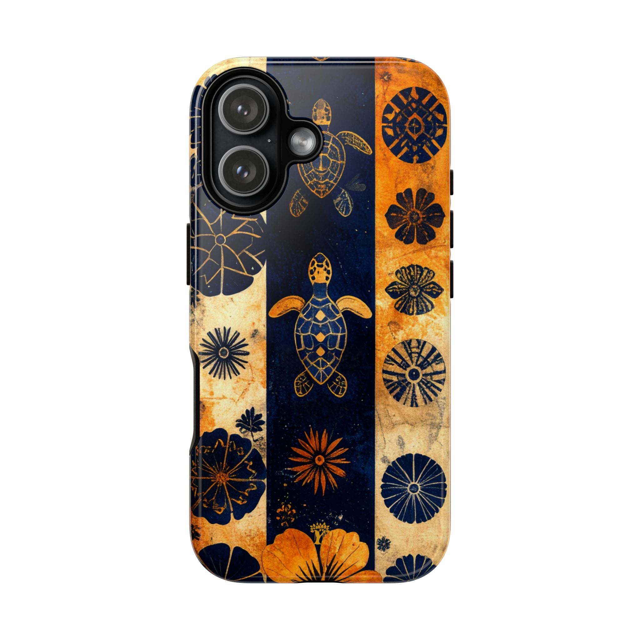 Tapa Pua Lehua Honu Tough Case for iPhone iPhone 17 Glossy The Local Banyan