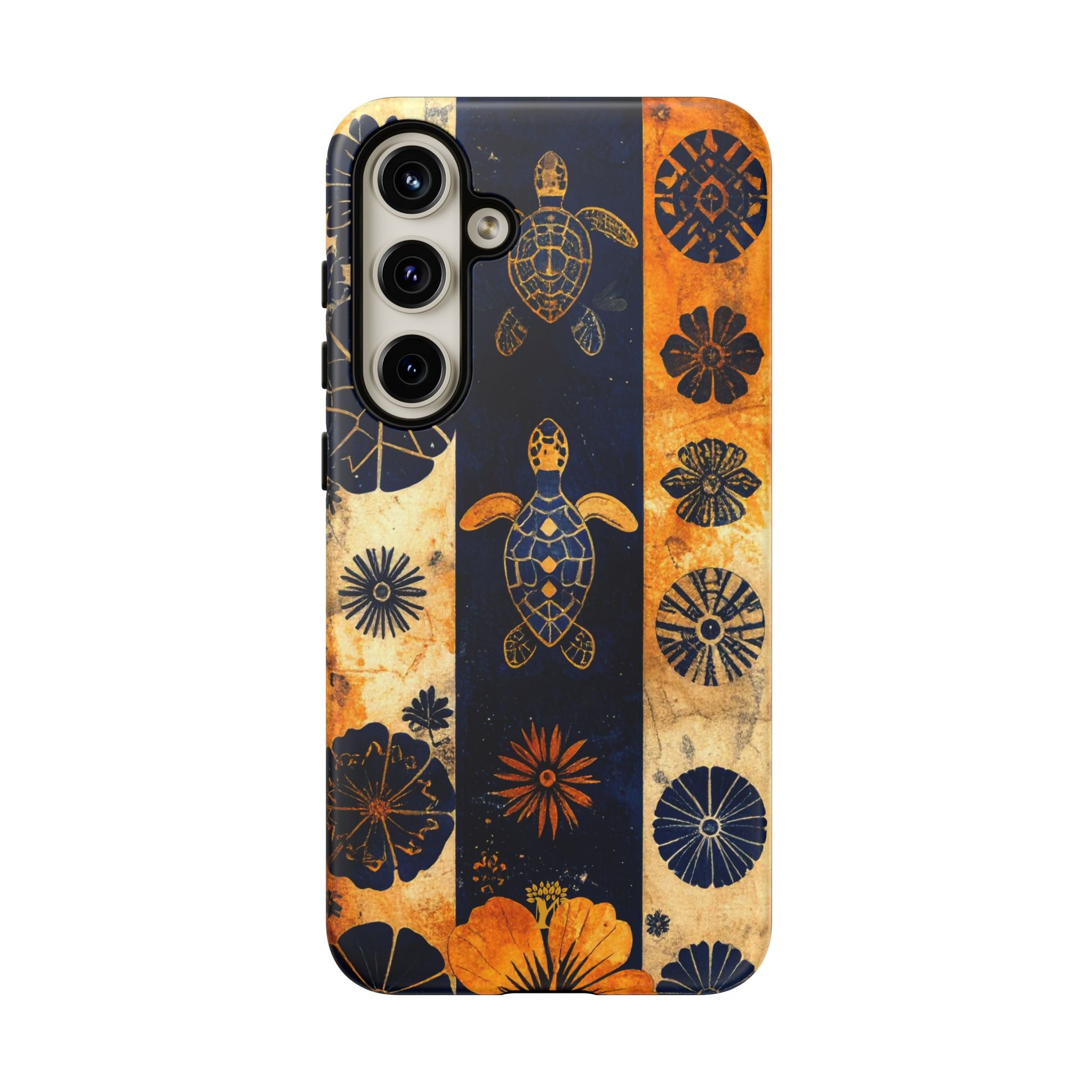 Tapa Pua Lehua Honu Tough Case for Samsung Galaxy Samsung Galaxy S24 Plus Matte The Local Banyan
